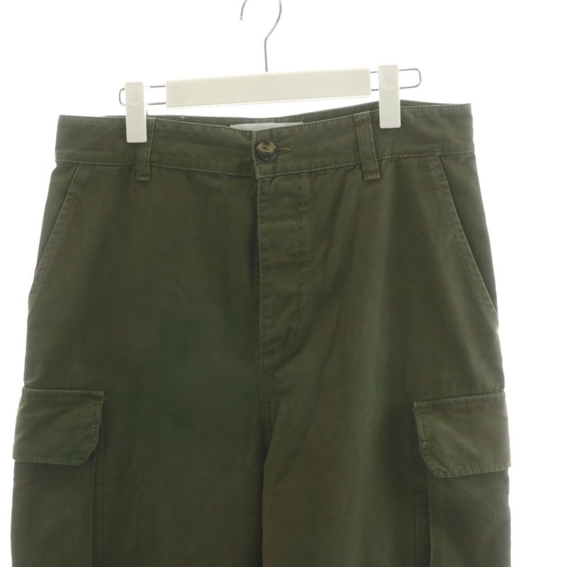 Loewe Cargo Pants Logo Cotton 48 Khaki AN12 AA
