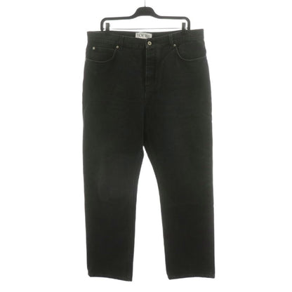 Loewe Straight Leg Jeans Denim Pants Jeans G Pants Button Fly 56 Black H526y11w2