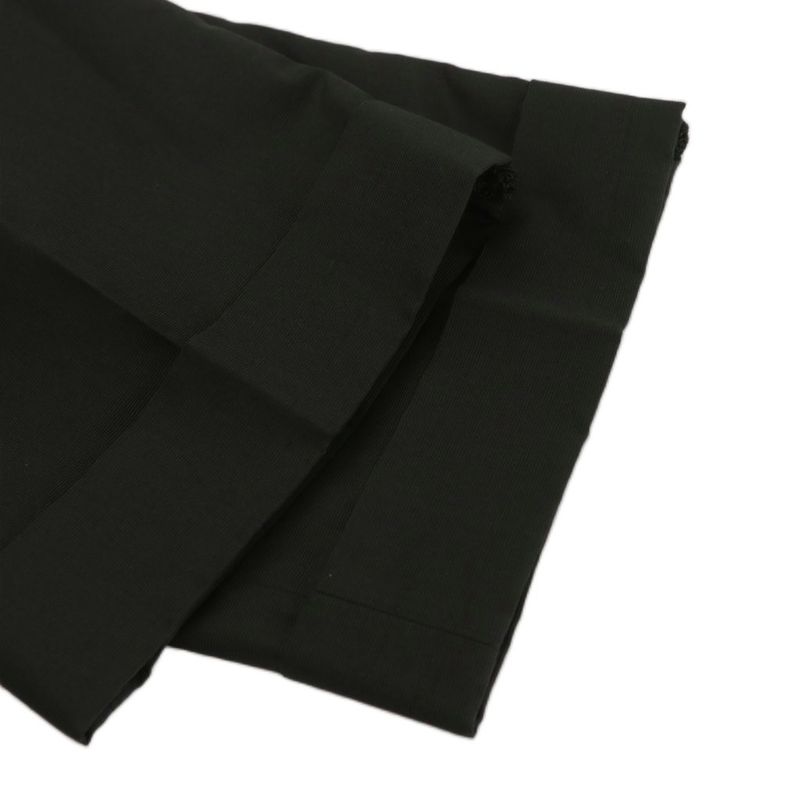 Gucci Pants Slacks Lace Center Press Roll Up Wool Silk Blend Silk 7-48r Black