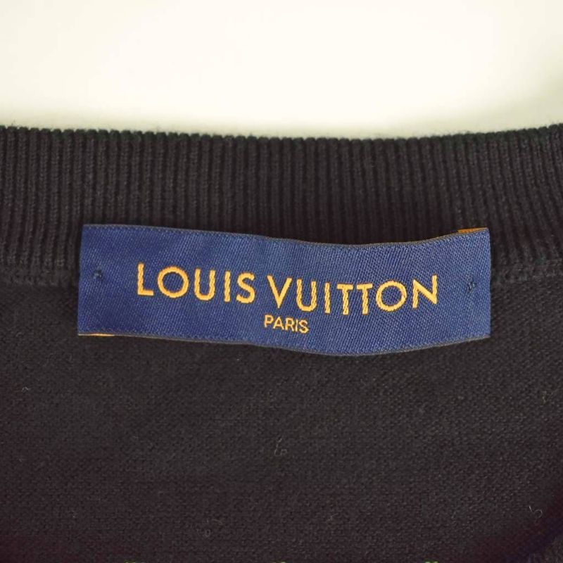 Louis Vuitton 22AW Graphic Knit T-shirt Cut And Sweater Short Sleeve Logo