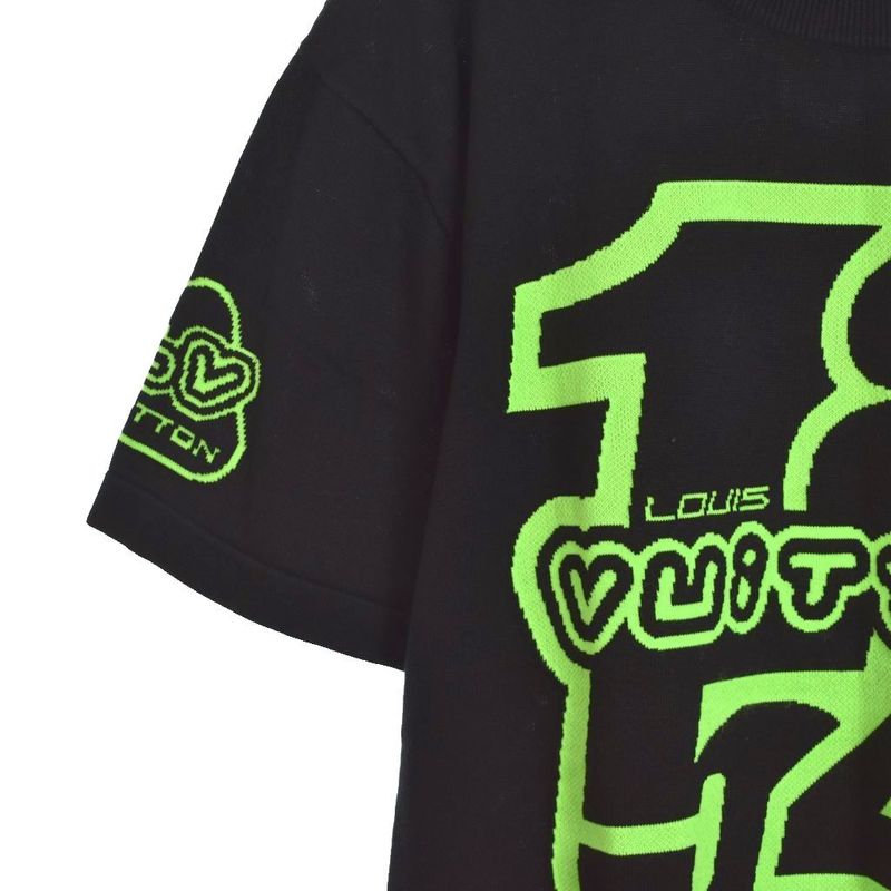 Louis Vuitton 22AW Graphic Knit T-shirt Cut And Sweater Short Sleeve Logo
