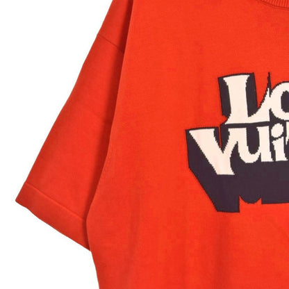 Louis Vuitton 23SS Knit Sweater Short Sleeve Logo Design M Red Rm2319 JL4 Hon01w