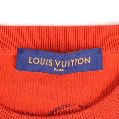 Louis Vuitton 23SS Knit Sweater Short Sleeve Logo Design M Red Rm2319 JL4 Hon01w