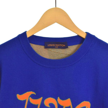 Louis Vuitton 21SS LVM Intarsia Knit Sweater Short Sleeves M Blue Rm211m ZLW