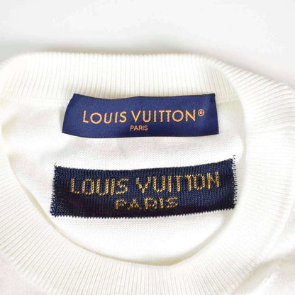Louis Vuitton 23AW Logo Printed Tee Knit Sweater Short Sleeves Logo Design M