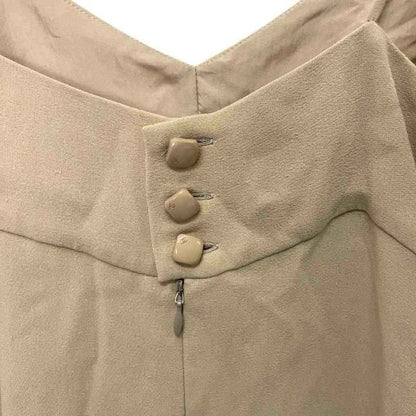 Chanel Silk Cami Dress Sleeveless Back Coco Mark Button Knee Length P16960v09642