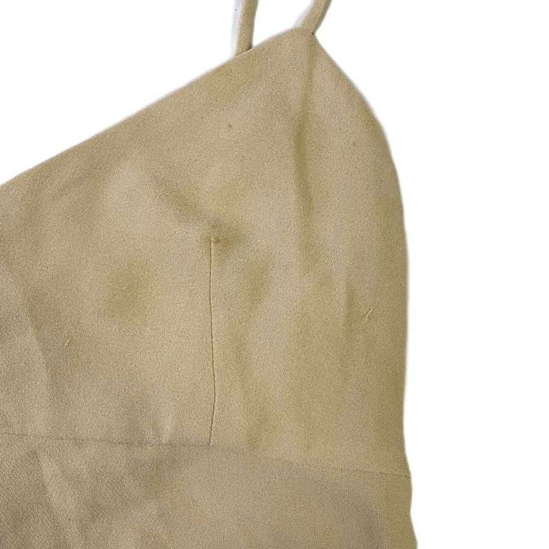 Chanel Silk Cami Dress Sleeveless Back Coco Mark Button Knee Length P16960v09642