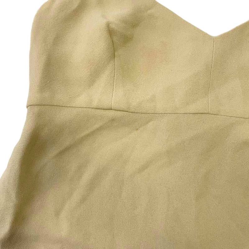 Chanel Silk Cami Dress Sleeveless Back Coco Mark Button Knee Length P16960v09642