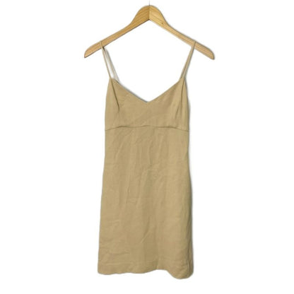 Chanel Silk Cami Dress Sleeveless Back Coco Mark Button Knee Length P16960v09642