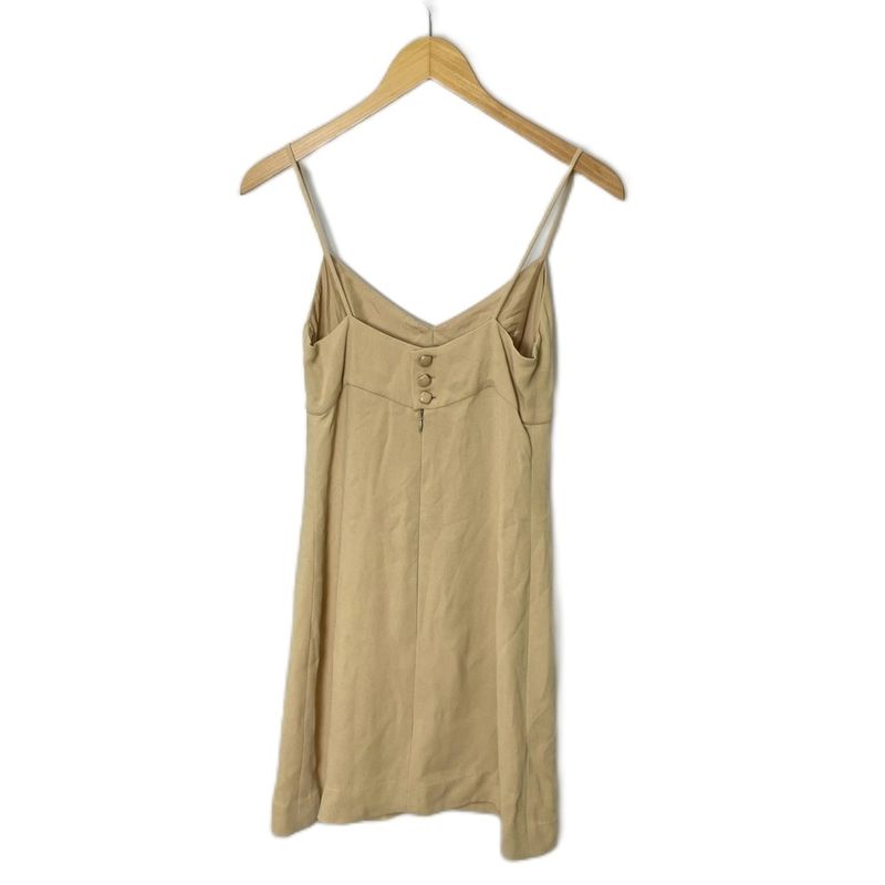 Chanel Silk Cami Dress Sleeveless Back Coco Mark Button Knee Length P16960v09642