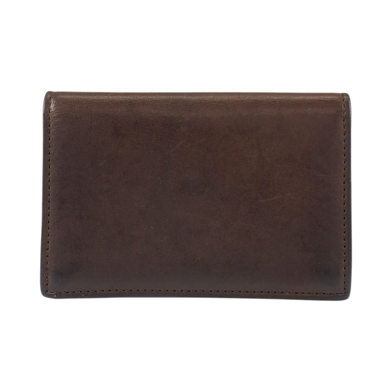 Loewe Anagram Brown Leather Card Case Business Card Holder Men's 505678