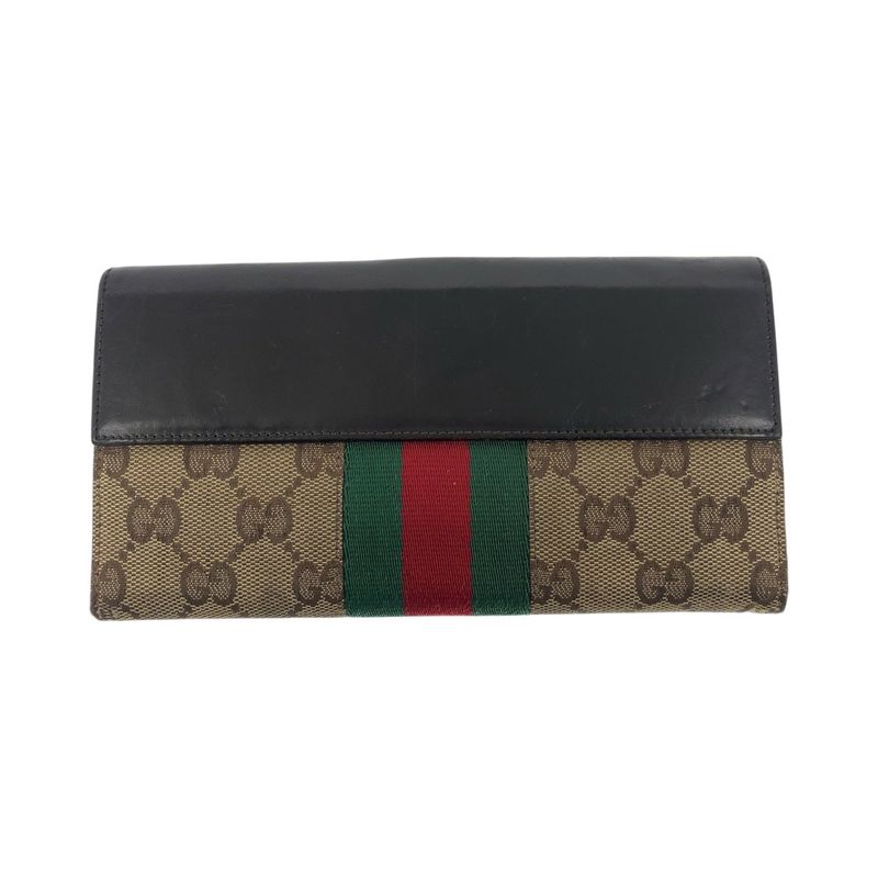 Gucci Jackie Sherry Line Beige Dark Brown Silver Hardware GG Canvas/leather 035
