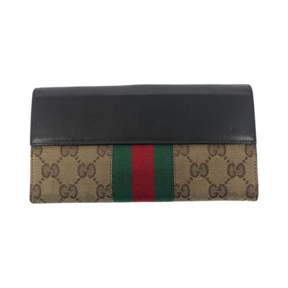 Gucci Jackie Sherry Line Beige Dark Brown Silver Hardware GG Canvas/leather 035
