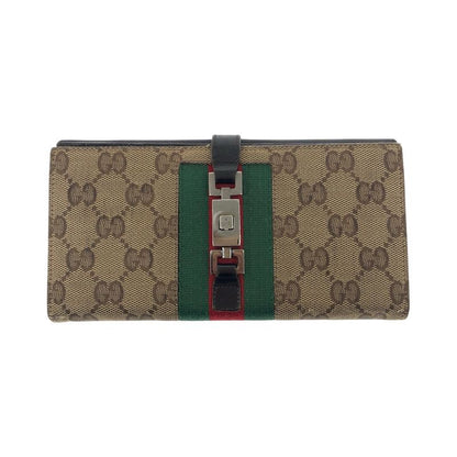 Gucci Jackie Sherry Line Beige Dark Brown Silver Hardware GG Canvas/leather 035