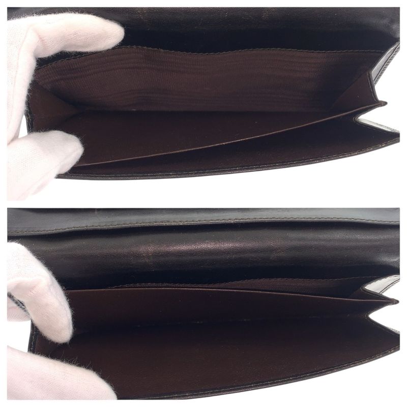 Gucci Jackie Sherry Line Beige Dark Brown Silver Hardware GG Canvas/leather 035