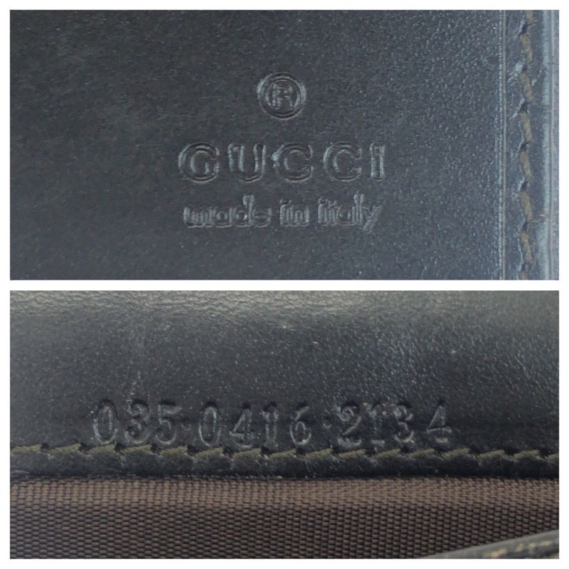 Gucci Jackie Sherry Line Beige Dark Brown Silver Hardware GG Canvas/leather 035