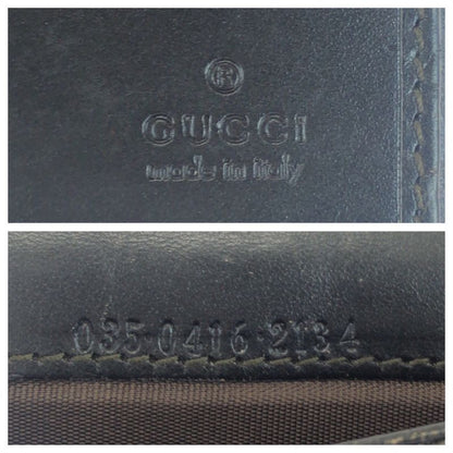 Gucci Jackie Sherry Line Beige Dark Brown Silver Hardware GG Canvas/leather 035