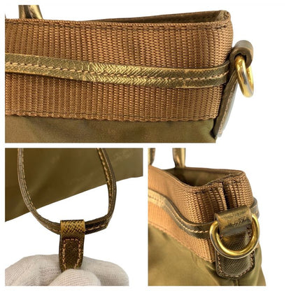 Prada Khaki Nylon 31 Tote Handbag Women 505772