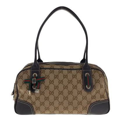Gucci Printhie Sherry Line Beige Dark Brown Gold Hardware GG Canvas/leather