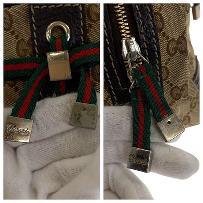 Gucci Printhie Sherry Line Beige Dark Brown Gold Hardware GG Canvas/leather