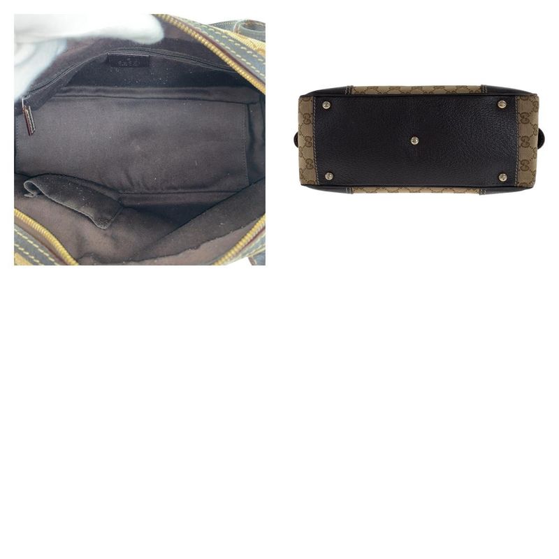 Gucci Printhie Sherry Line Beige Dark Brown Gold Hardware GG Canvas/leather