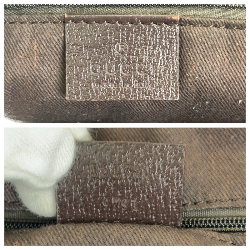 Gucci Printhie Sherry Line Beige Dark Brown Gold Hardware GG Canvas/leather