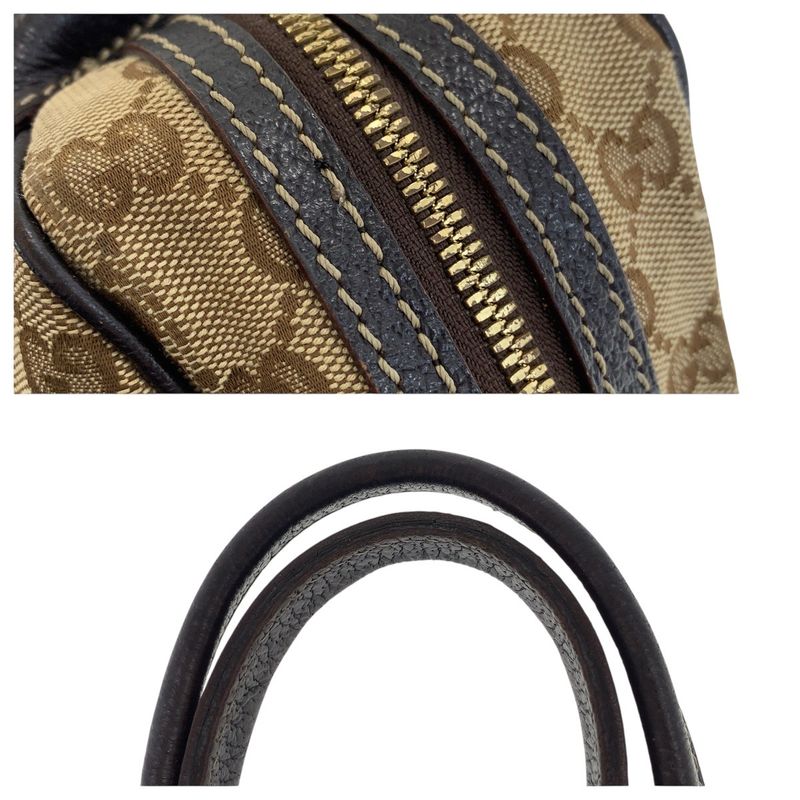 Gucci Printhie Sherry Line Beige Dark Brown Gold Hardware GG Canvas/leather