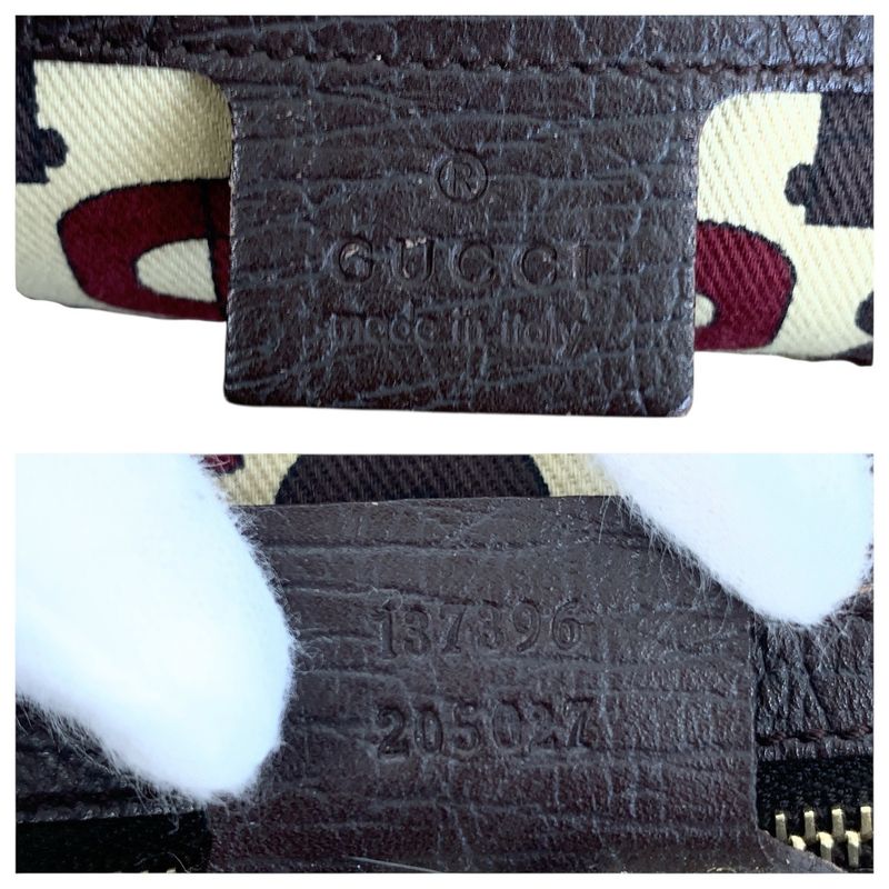 Gucci Sherry Line Beige Brown Gold Hardware GG Canvas/leather Tote Bag Shoulder