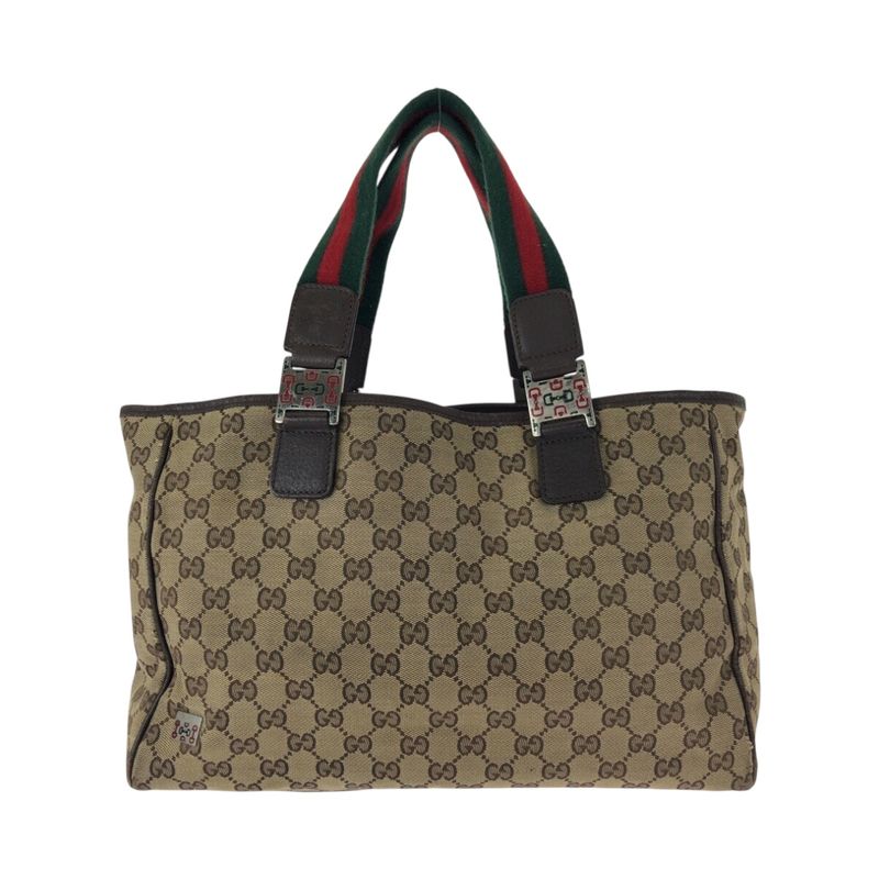 Gucci Sherry Line GG Pattern Beige Silver Hardware GG Canvas/leather 145758