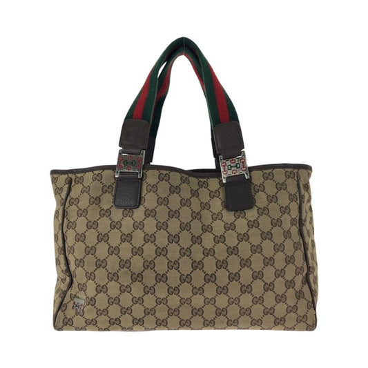 Gucci Sherry Line GG Pattern Beige Silver Hardware GG Canvas/leather 145758