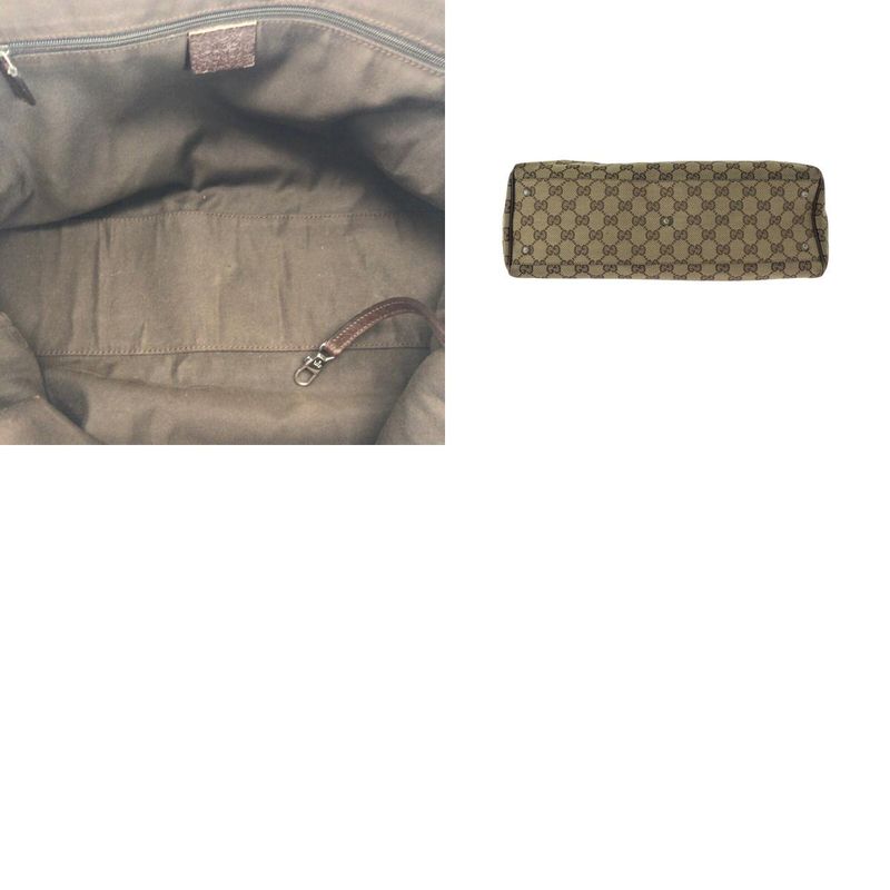 Gucci Sherry Line GG Pattern Beige Silver Hardware GG Canvas/leather 145758