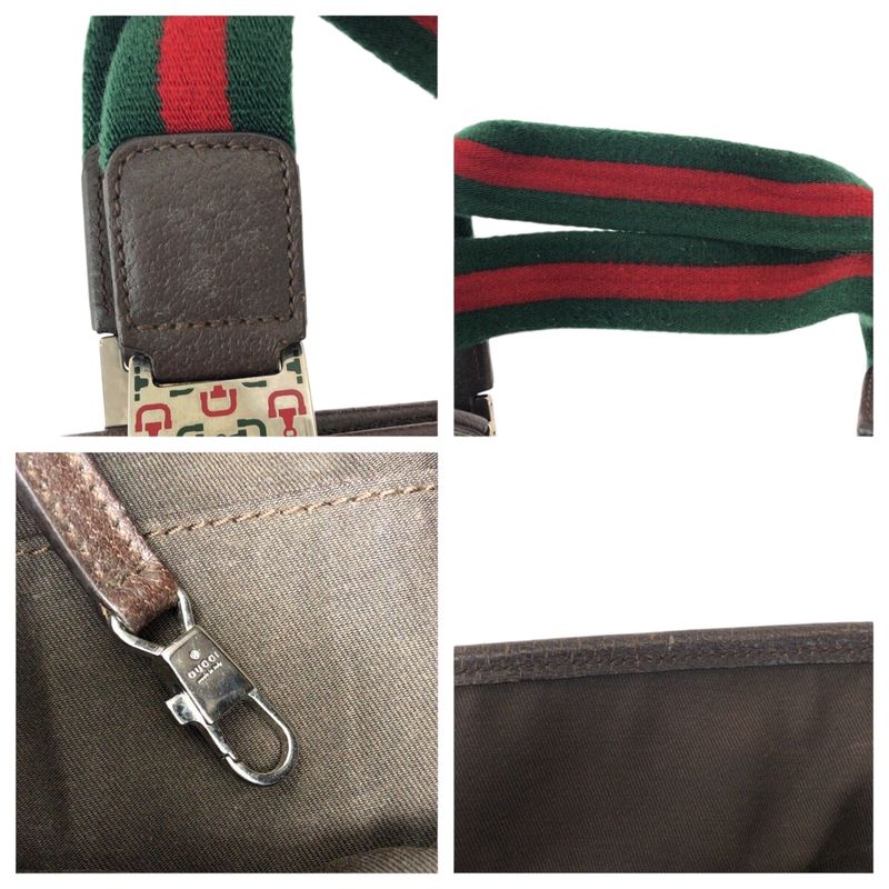 Gucci Sherry Line GG Pattern Beige Silver Hardware GG Canvas/leather 145758