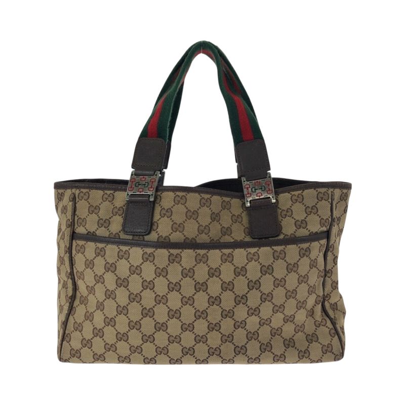 Gucci Sherry Line GG Pattern Beige Silver Hardware GG Canvas/leather 145758