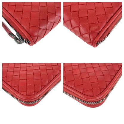 Bottega Veneta Bottega Veneta Intrecciato Red Leather Bo6858141w Long Wallet