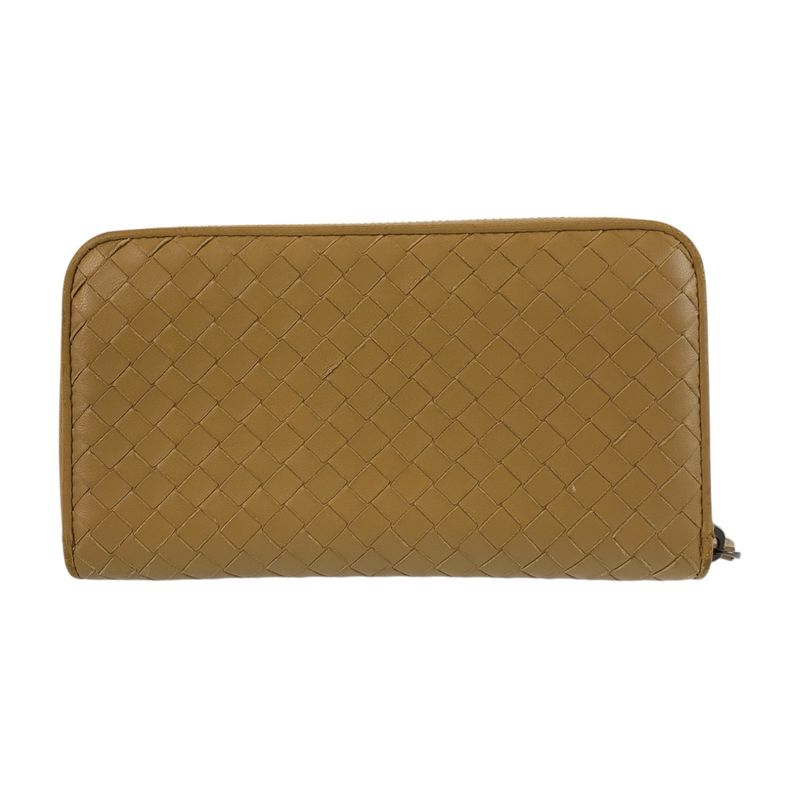 Bottega Veneta Bottega Veneta Intrecciato Beige Mustard B05493135f Long Wallet