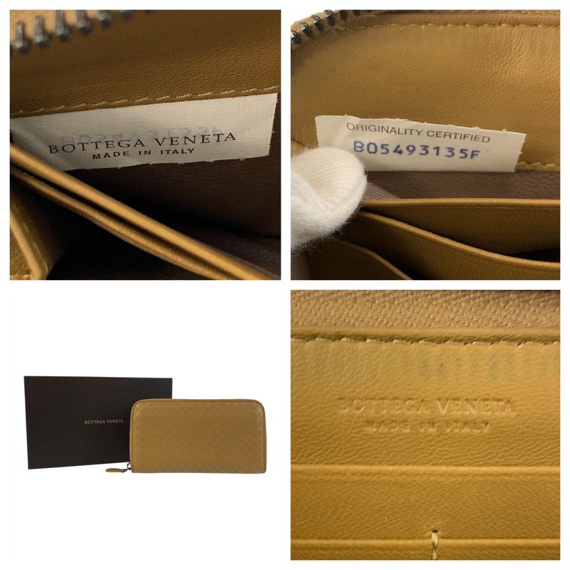 Bottega Veneta Bottega Veneta Intrecciato Beige Mustard B05493135f Long Wallet