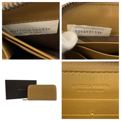 Bottega Veneta Bottega Veneta Intrecciato Beige Mustard B05493135f Long Wallet