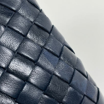 Bottega Venetaveneta Intrecciato Handbag Nappa Handbag Leather Navy Women