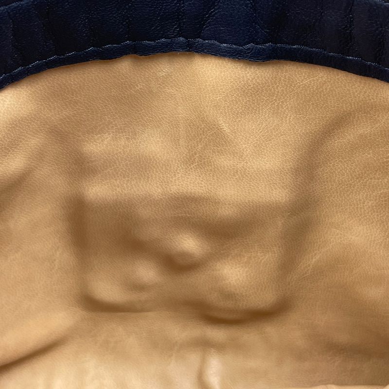 Bottega Venetaveneta Intrecciato Handbag Nappa Handbag Leather Navy Women