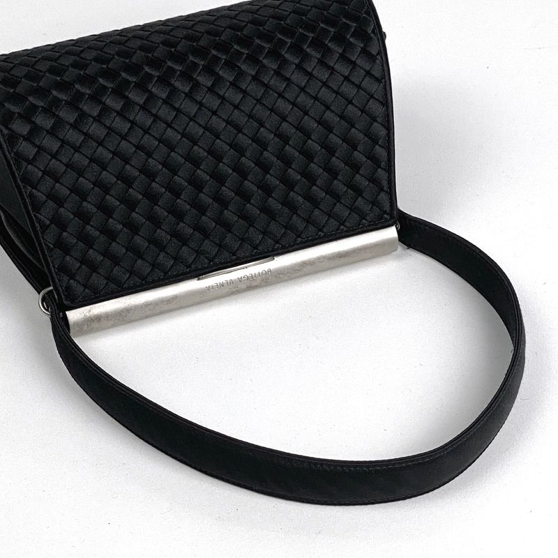 Bottega Veneta Intrecciato Handbag Nappa Handbag Fabric Black Women