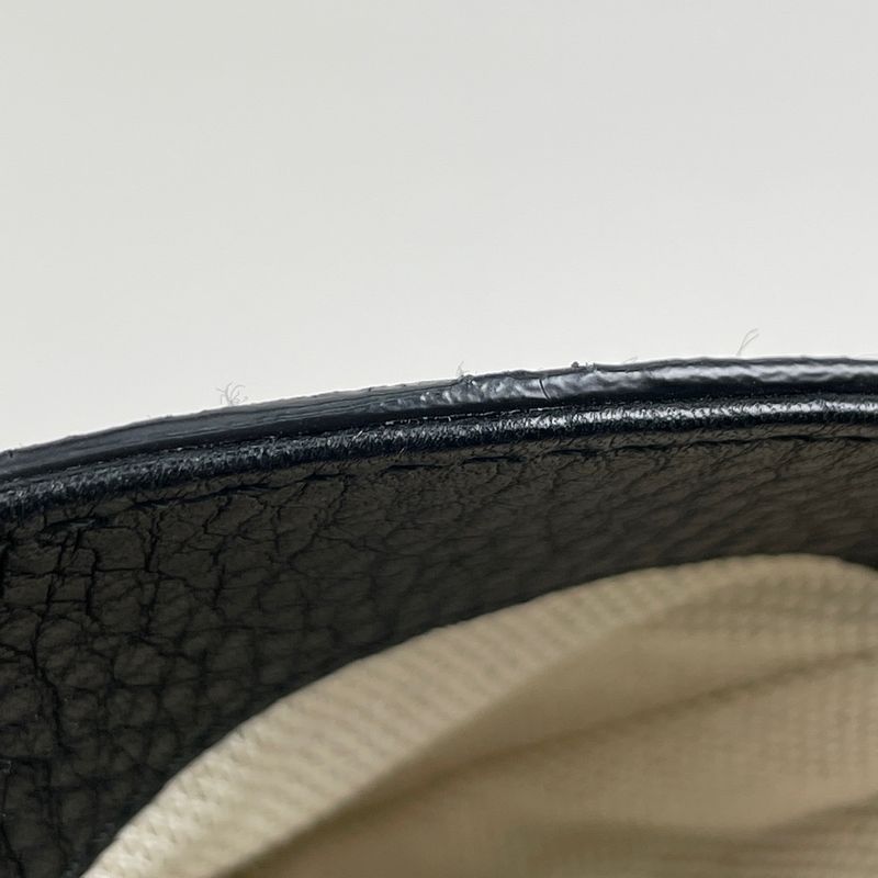 Gucci Soho Tote Bag Fringe Interlocking G Tote Leather Black 282309 Women