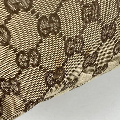 Gucci GG Pattern Tote Bag Sherry Line Web Tote Bag GG Canvas Beige Brown Women