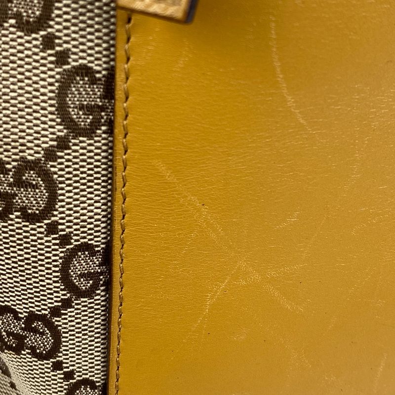 Gucci GG Pattern Tote Bag Sherry Line Web Tote Bag GG Canvas Beige Brown Women