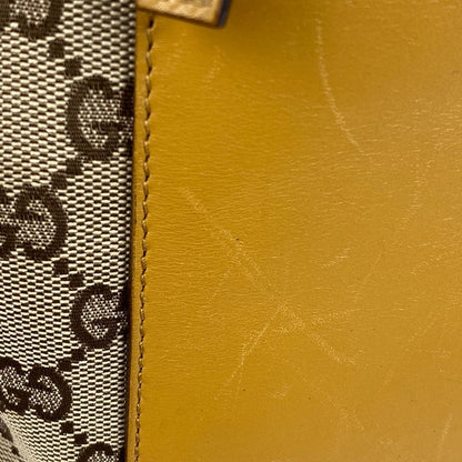 Gucci GG Pattern Tote Bag Sherry Line Web Tote Bag GG Canvas Beige Brown Women