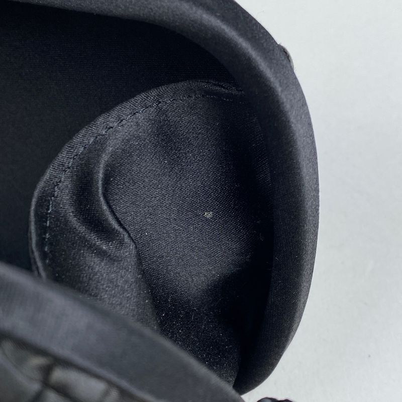 Bottega Veneta Intrecciato Pouch Party Bag Accessory Pouch Satin Black Women