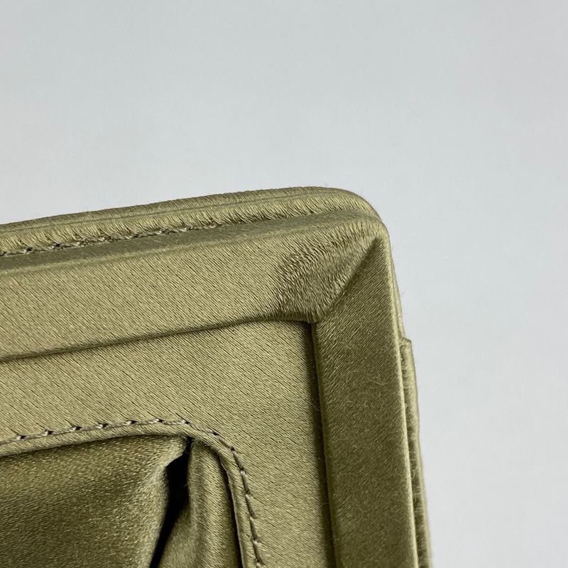 Bottega Veneta Intrecciato Handbag Gusset Beaded Mini Handbag Satin Gold Women