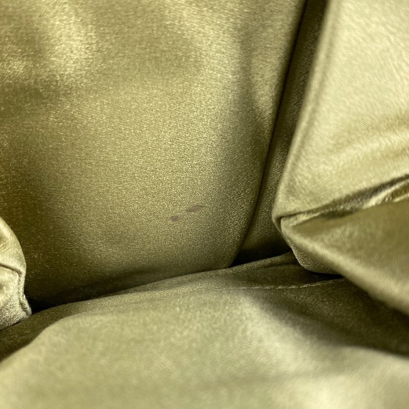 Bottega Veneta Intrecciato Handbag Gusset Beaded Mini Handbag Satin Gold Women