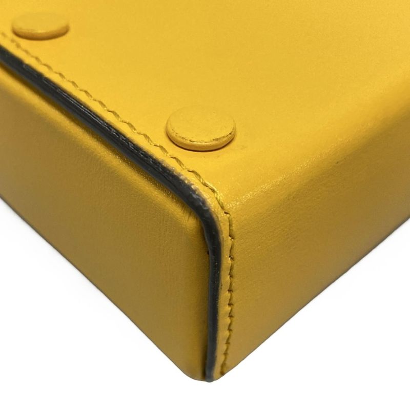 Gucci Shoulder Bag Horsebit 1955 625615 Yellow Leather