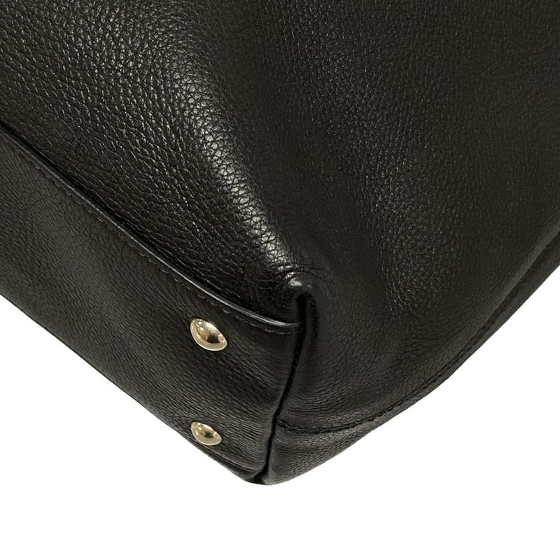 Gucci Tote Bag Soho 282303 Black Leather