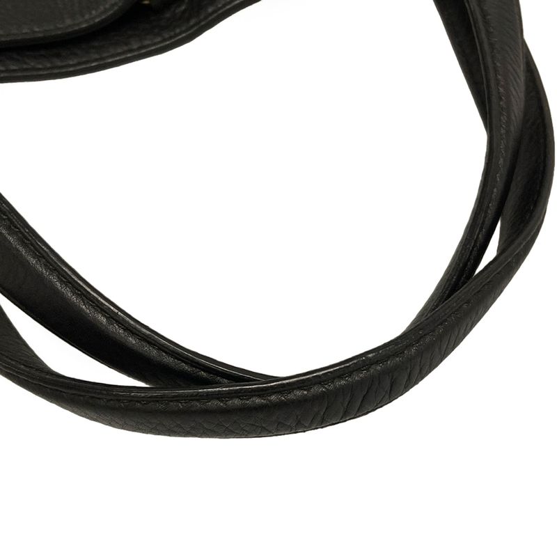 Gucci Tote Bag Soho 282303 Black Leather